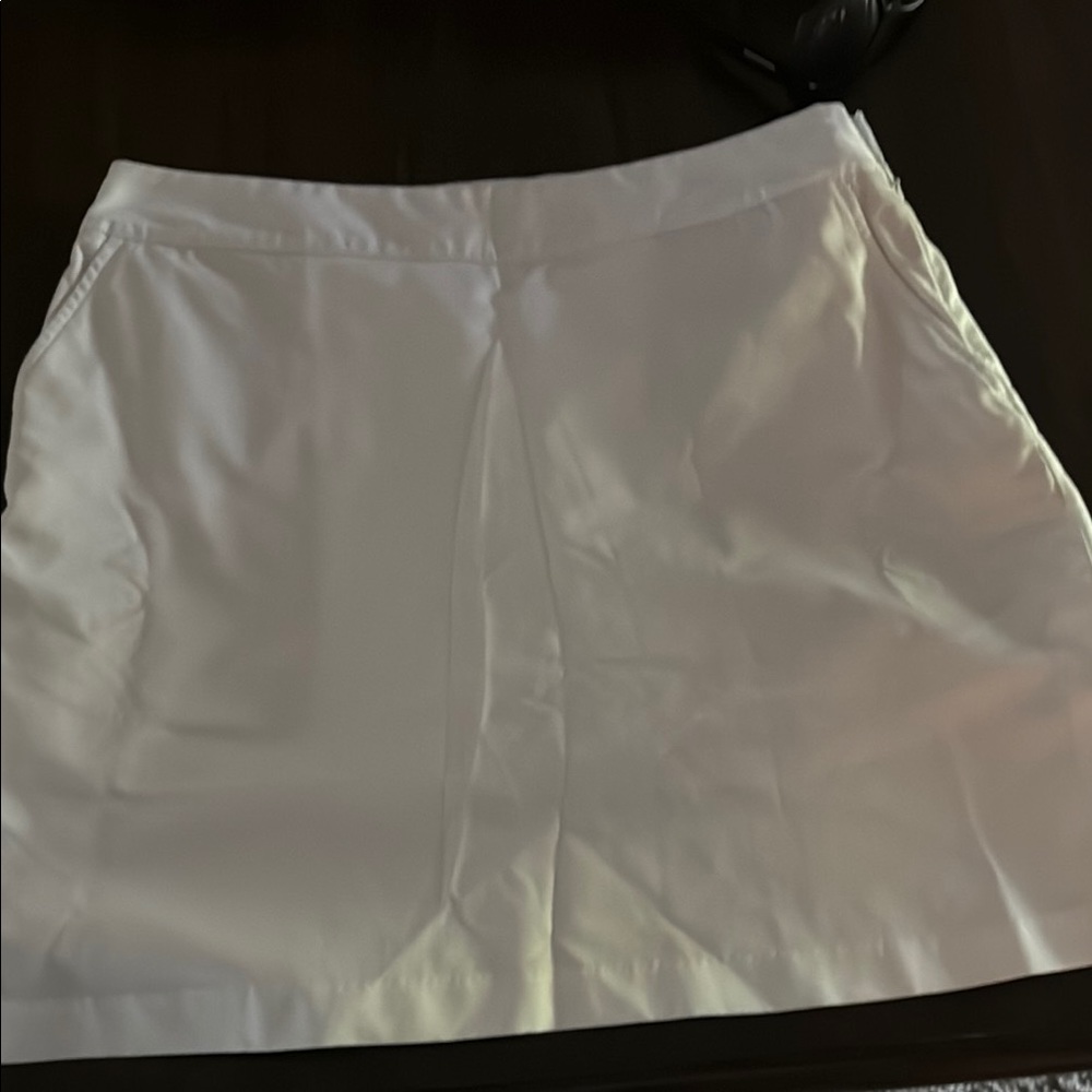 Adidas White Mini A-Line Athletic Skirt